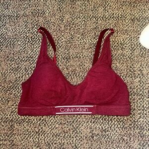 Calvin Klein Women's Burgundy Bralette